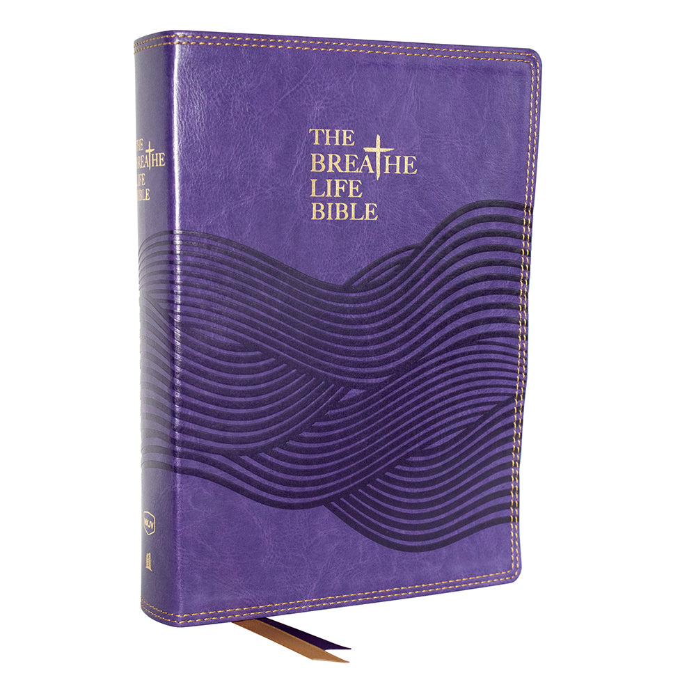 The Breathe Life Bible (Purple Leather Soft)